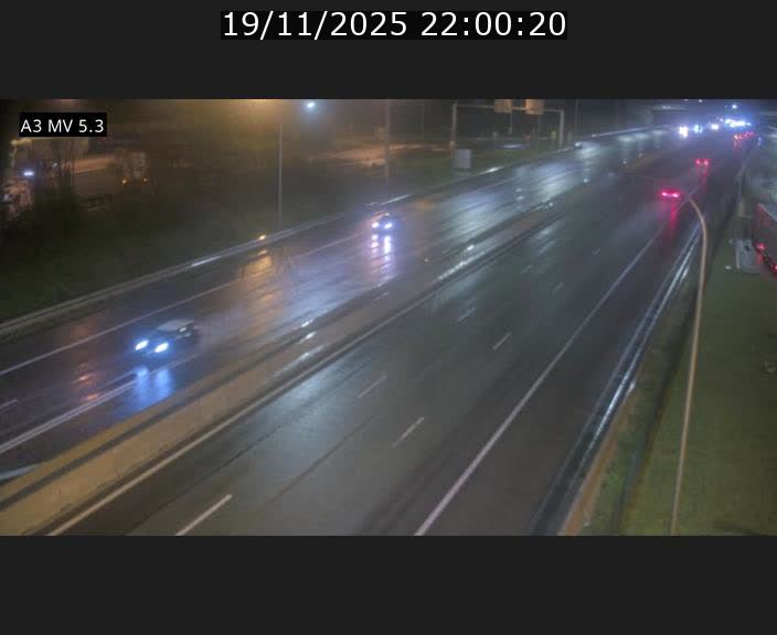 Webcam à l'Aire de Berchem au Luxembourg sur l'A3. Vue orientée vers la France