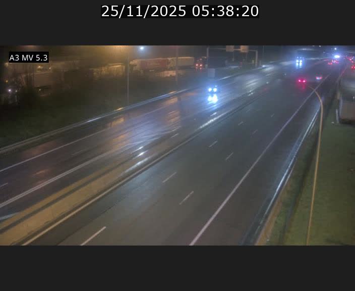 Webcam à l'Aire de Berchem au Luxembourg sur l'A3. Vue orientée vers la France