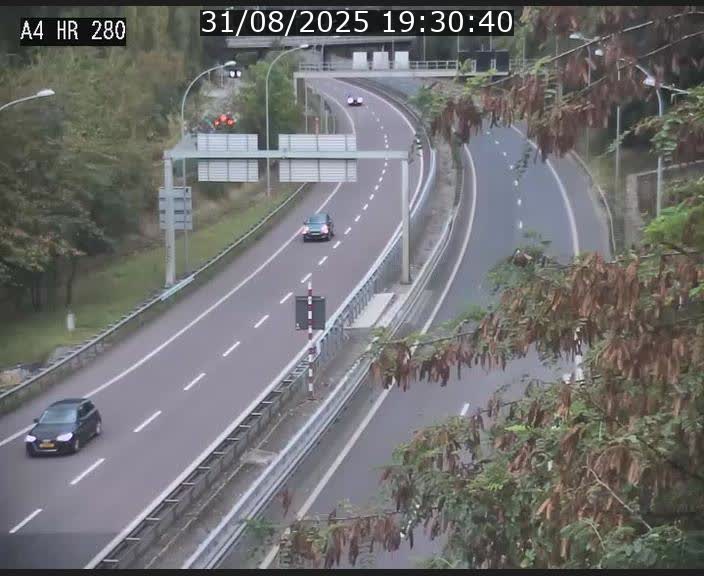 Webcam traffic A4 Luxembourg - BK 0.2 - P+R Bouillon (direction Luxembourg)