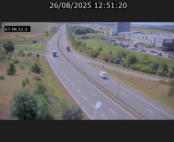Caméra trafic Luxembourg - A7, Colmar-berg direction Mersch
