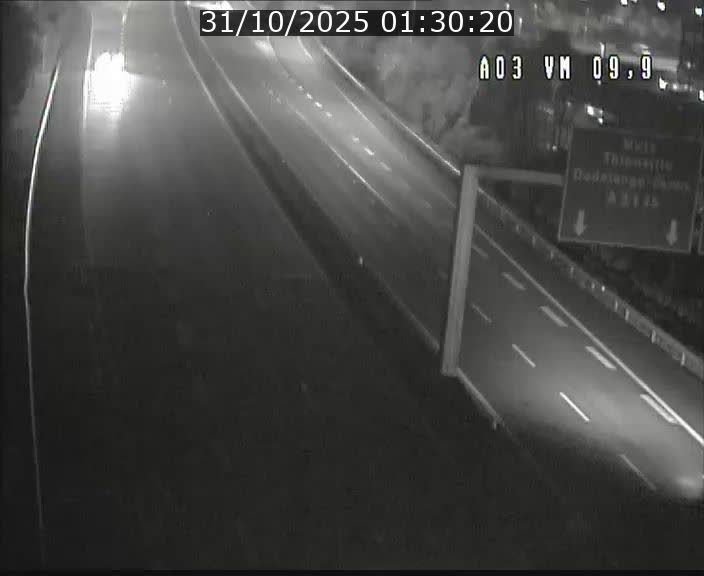 Webcam Autoroute à la Croix de Bettembourg - A3 - BK 9.9 - direction France