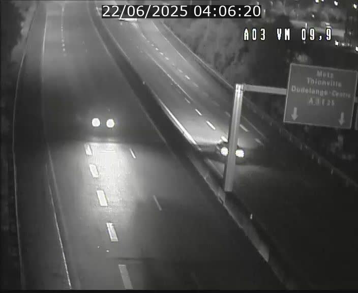 Webcam Autoroute à la Croix de Bettembourg - A3 - BK 9.9 - direction France