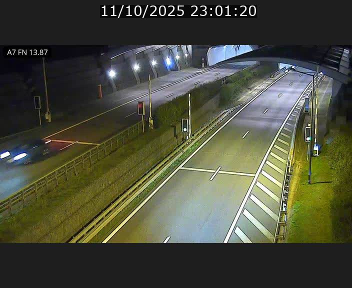 Caméra trafic Luxembourg - A7, Tunnel Gousselerbierg, entrée nord, direction Lorentzweiler