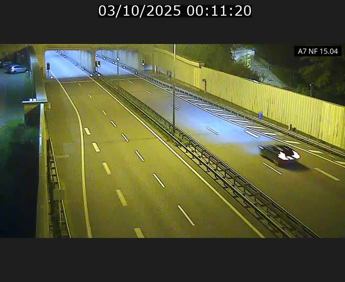 Caméra trafic Luxembourg - A7, Tunnel Mersch, entrée sud, direction Ettelbruck