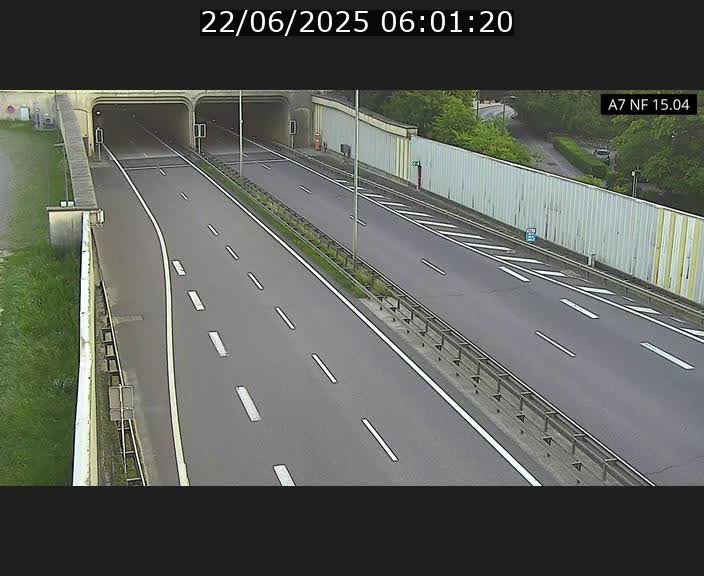 Caméra trafic Luxembourg - A7, Tunnel Mersch, entrée sud, direction Ettelbruck