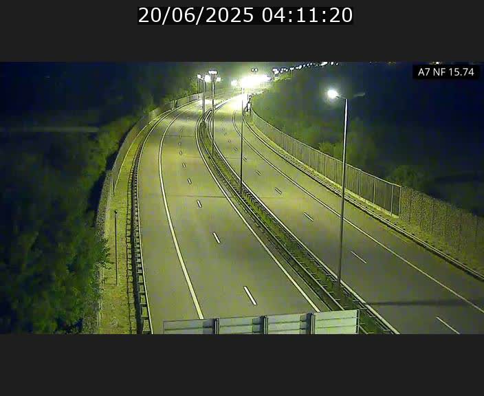 Caméra trafic Luxembourg - A7, Tunnel Mersch, entrée nord, direction Lorentzweiler