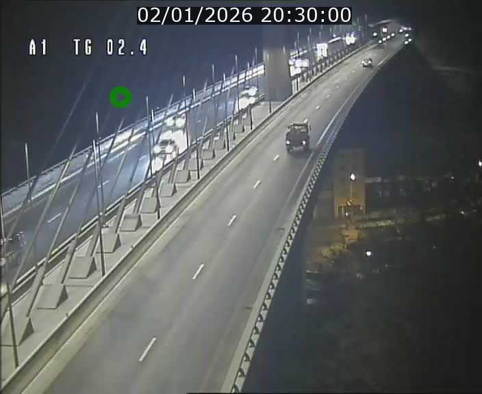 Traffic live webcam Luxembourg Sandweiler - A1 direction Luxembourg-ville - BK 2.4