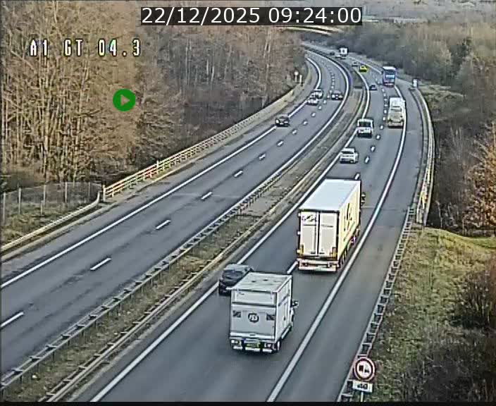Traffic live webcam Luxembourg Itzig - A1 direction Sandweiler - BK 4.3