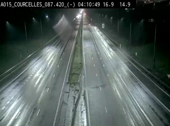 Webcam autoroute Belgique - Viesville - E42 direction Mons - BK 84.35