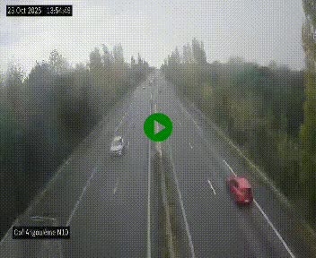 Webcam routière à la fin de la N10, en périphérique ouest d'Angouleme, proche de la jonction avec l'A10