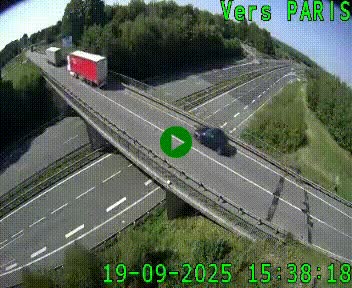 Clone of Caméra routière sur l'autoroute A20 au nord de Limoges, à la jonction avec la N520. Vue orientée vers Paris