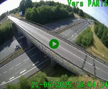 Clone of Caméra routière sur l'autoroute A20 au nord de Limoges, à la jonction avec la N520. Vue orientée vers Paris