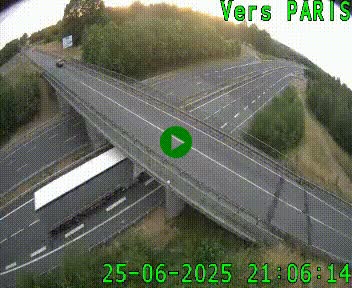Clone of Caméra routière sur l'autoroute A20 au nord de Limoges, à la jonction avec la N520. Vue orientée vers Paris
