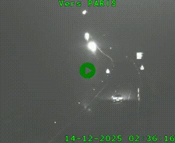 Caméra routière sur l'autoroute A20 à Bessines-sur-Gartempe. Vue orientée vers Paris