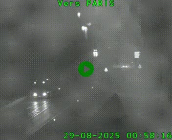 Caméra routière sur l'autoroute A20 à Bessines-sur-Gartempe. Vue orientée vers Paris