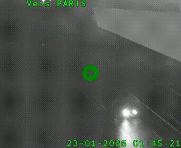 Caméra routière sur l'autoroute A20 à Saint-Pardoux-l'Ortigier, à la jonction avec l'A89. Vue orientée vers Paris