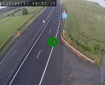 Caméra autoroute A75 à hauteur du col de la Fageole en direction de Clermont-Ferrand