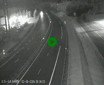 Caméra autoroute A75 à hauteur du col du rocher blanc en direction de Montpellier