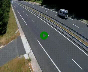 Caméra autoroute A75 à hauteur du col des Issartets en direction de Montpellier