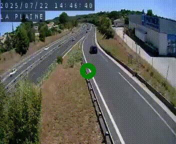 Caméra routière France - N109, Juvignac - La plaine, en direction de Clermont l'Hérault, à la sortie de Montpellier