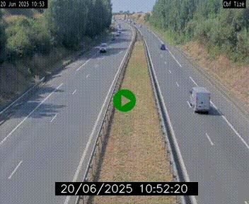 Webcam sur le périphérique de Rennes (N136) à hauteur de Tizé, à l'est de la ville