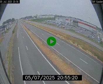 Webcam sur la N165 à hauteur de Caudan, dans le Morbihan.