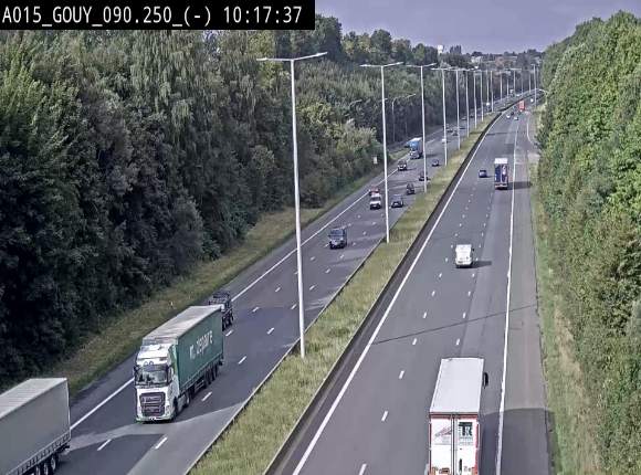 Webcam autoroute Belgique - Gouy-lez-piéton - E42 - BK 90.3