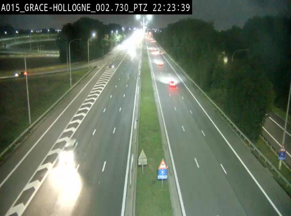 Caméra trafic Belgique - Grâce-Hollogne - E42, jonction avec A604, direction Loncin/Aéroport de Liège -  BK 3.2
