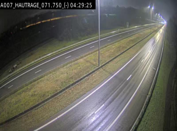 Webcam autoroute Belgique - Hautrage - E19 - BK 71.7