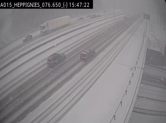 Webcam autoroute Belgique - Heppignies - E42 direction Namur - BK 76.4