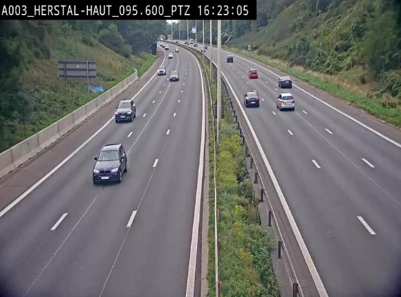 Webcam E40 à Herstal en direction de Liège et en provenance d'Aachen