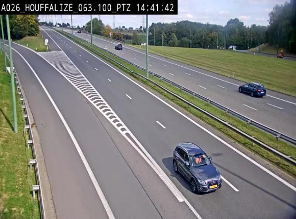 Caméra autoroute Belgique - Houffalize, E25 direction Liège