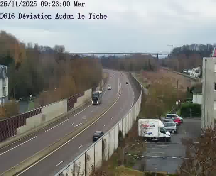 Webcams sur la D616, sur le contournement d'Audun-le-Tiche menant à Belval (Luxembourg)