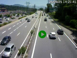 Caméra routière à hauteur des centres commerciaux et de la sortie 14 en direction d'Albertville