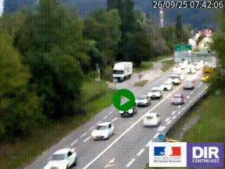 Webcam info trafic à proximité de Vizille sur la N85, au niveau du point de vue du Saut du Moine à Champagnier