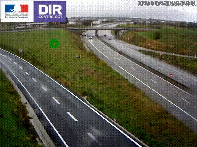 Webcam sur le contournement de Valence, sur la Nationale 7, caméra orientée vers Lyon