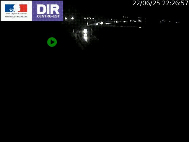 Webcam sur le contournement de Valence, sur la Nationale 7, caméra orientée vers Lyon