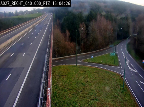 Webcam sur A27/E42 après Malmedy. Vue orientée vers l'Allemagne
