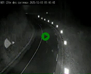Webcam en haut de la Côte des Carreaux sur la N31 à Avesnes-en-Bray. Vue orientée vers Rouen