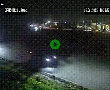 Webcam en périphérie de Chartres sur la N123, à hauteur de Luisant. Vue orientée vers Chartres