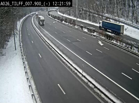 Webcam autoroute A26/E25 à Esneux, en Belgique en direction Luxembourg - BK 7.9