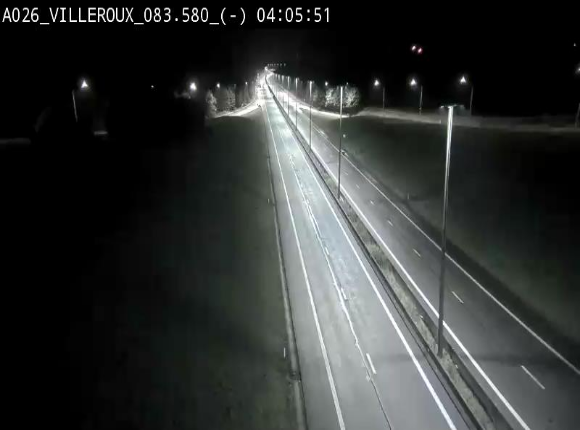Webcam autoroute A26/E25 à hauteur de Vaux-sur-Sûre, à la jonction avec la N85 en direction de Liège - BK 83.6