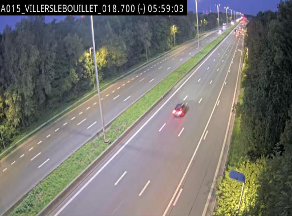 Webcam autoroute Belgique - Villers-le-Bouillet - E42 direction Liège - BK 18.7