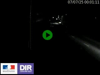 Caméra autoroute sur A6 - Valvert, près de Lyon, en direction de Paris, à hauteur de la sortie 36 Porte du Valvert