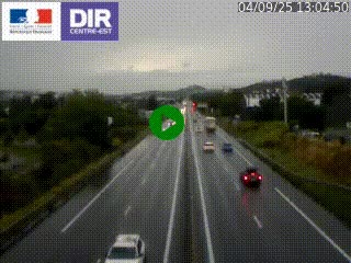 Caméra autoroute à Saint-Etienne (Les Littes) à hauteur du Ikea Saint-Etienne sur l'A72 en direction de Roanne