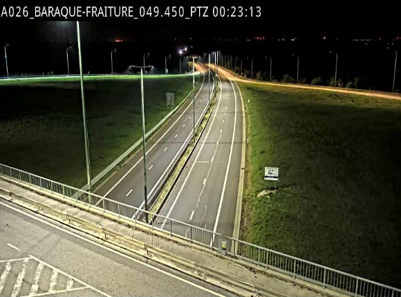 Webcam à la Baraque de Fraiture à la jonction entre l'E25 et la N89 à hauteur de Vielsalm