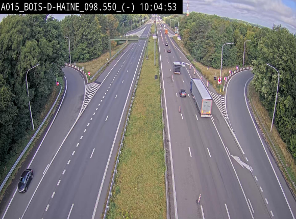 Webcam autoroute Belgique - Bois d'Haine - E42 - BK 98.6