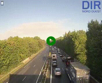 Webcam sur le périphérique de Caen (N814) à l'est de la ville, à Mondeville hauteur de la sortie 2, Presqu'île-Rives de l'Orne, au bout de l'autoroute A13