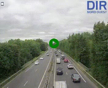 Webcam sur le périphérique de Caen (N814) à l'est de la ville, à Mondeville hauteur de la sortie 2, Presqu'île-Rives de l'Orne, au bout de l'autoroute A13
