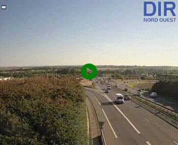 Webcam au début de l'A84 sur le périphérique Ouest de Caen (N814) à hauteur de la sortie 9, Porte de Bretagne